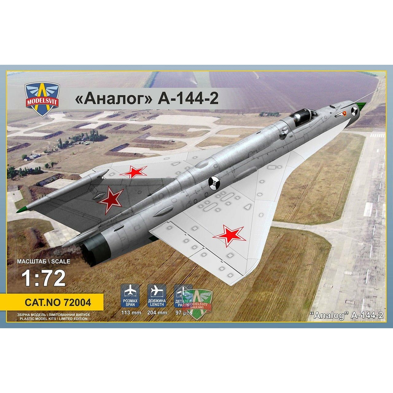 Analog A-144-2 (MiG21I-2) 1/72 #72004 by Modelsvit