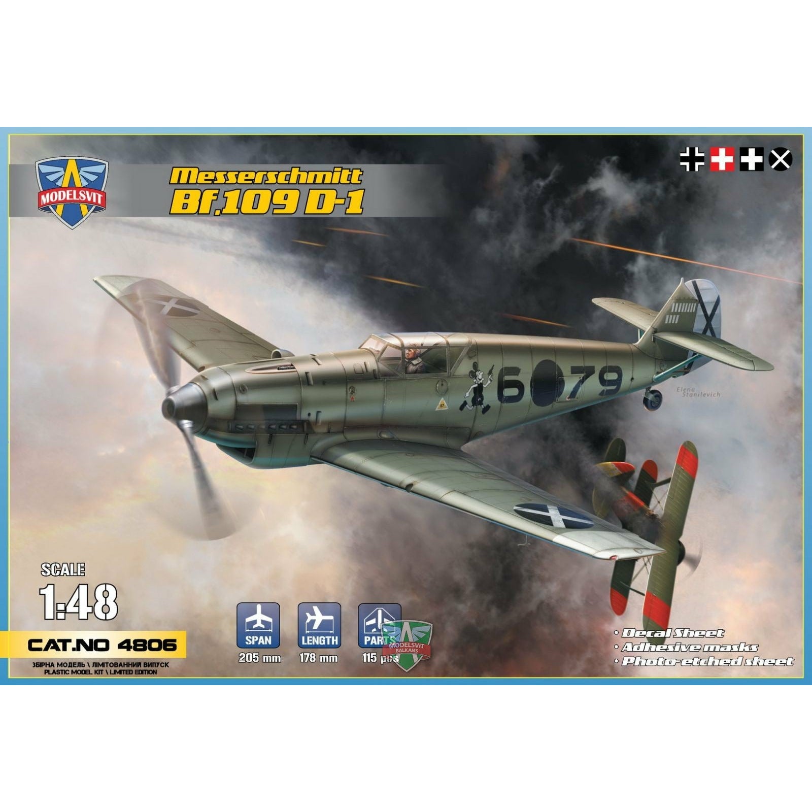 Messershmitt Bf.109 D-1 1/48 #4806 by Modelsvit