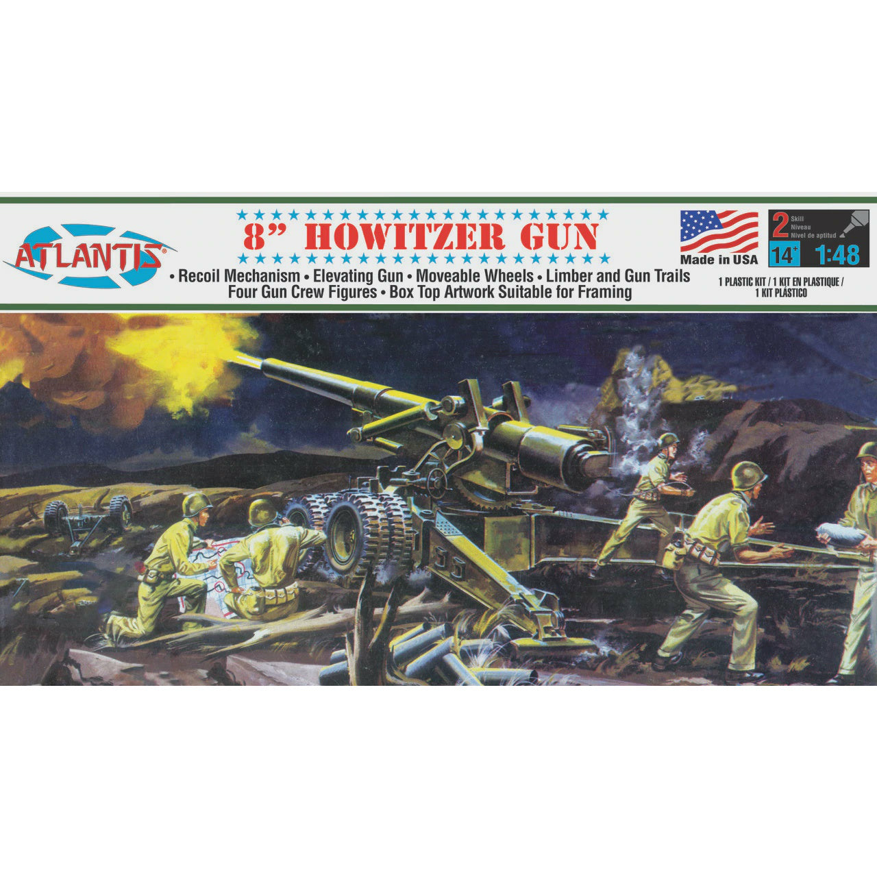 US Army Howitzer 1/48 #A307 by Atlantis