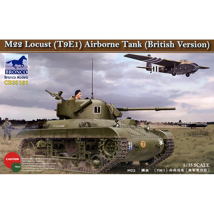 M22 Locust (T9E1) Airborne Tank Bristish Version 1/35 #CB35161 by Bronco
