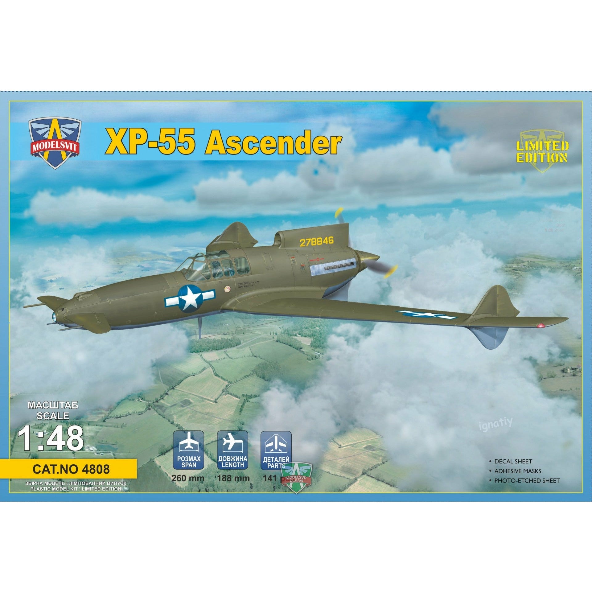 XP-55 Ascender 1/48 #4808 by Modelsvit