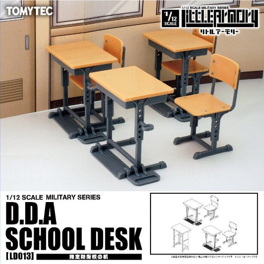 Defense School Desk #LD013 Little Armory 1/12 Detail Kit by Tomytec