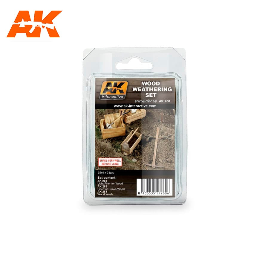 AK Interactive Wood Weathering Set AK-260