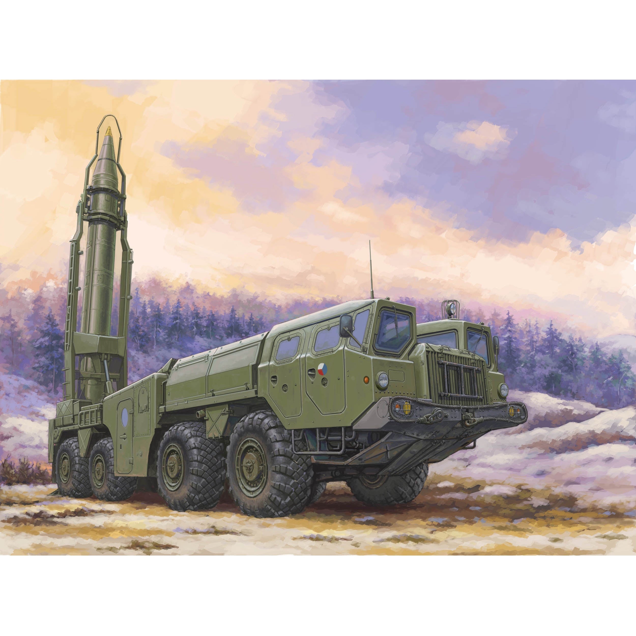Soviet (9P117M1) Launcher with R17 Rocket of 9K72 Missile Complex "Elbrus"(Scud B) 1/72 #82939 by Hobby Boss