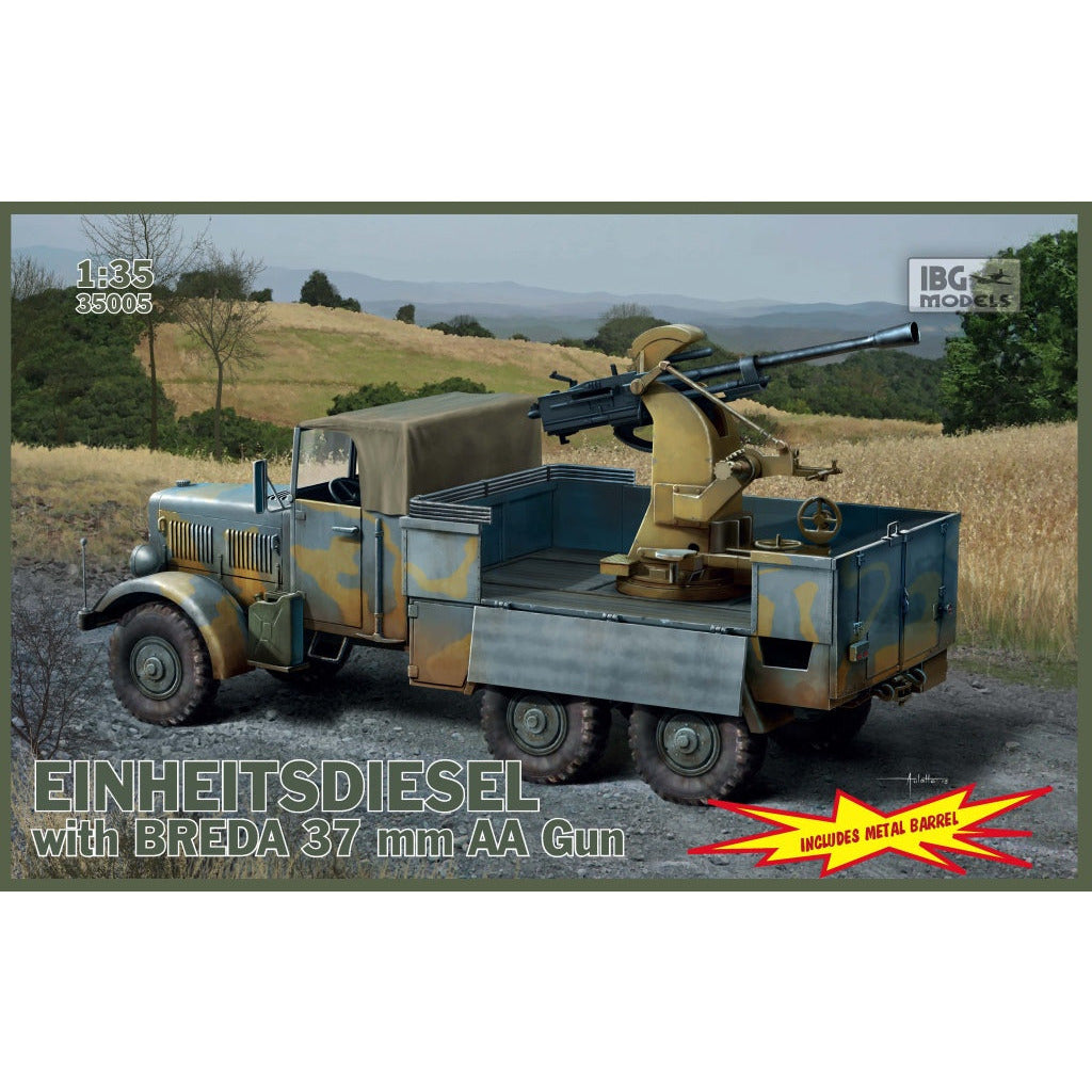 Einheits Diesel With 3.7 Cm Breda 1/35 #35005 by IBG Models