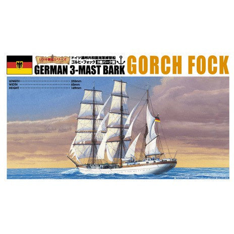 Gorch Fock 1/350 Model Ship Kit #4428 by Aoshima