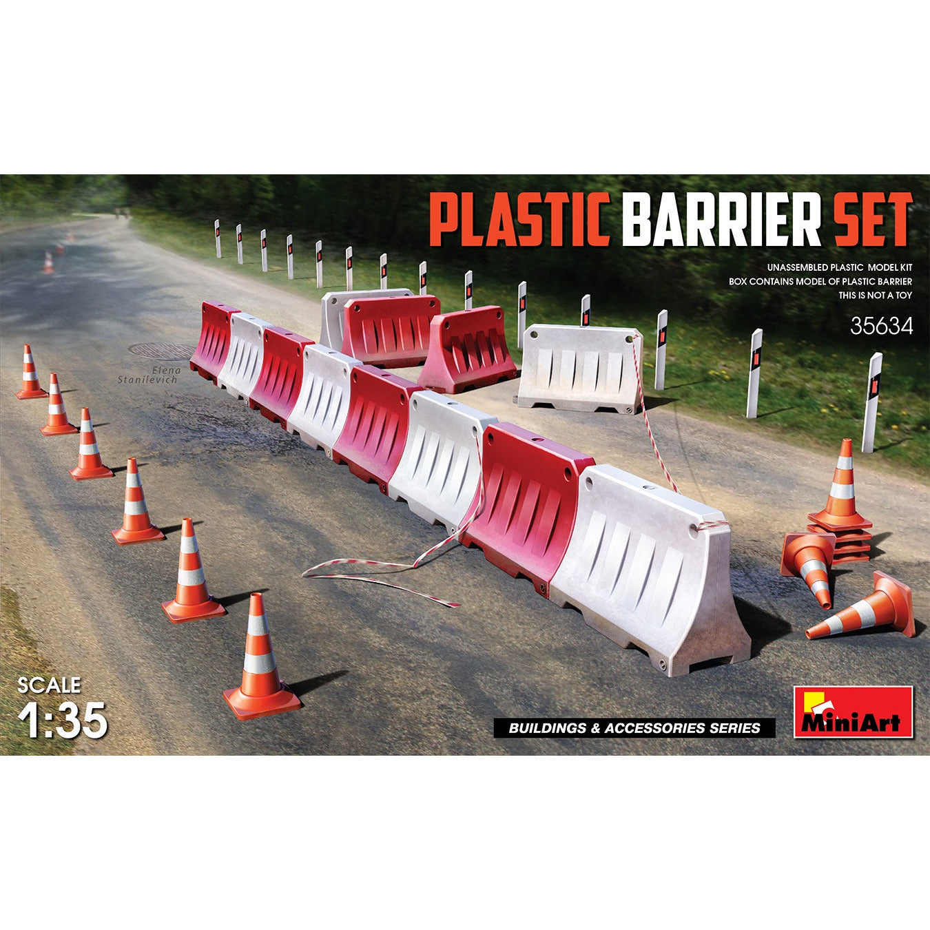 Plastic Barrier Set #35634 1/35 Detail Kit by MiniArt