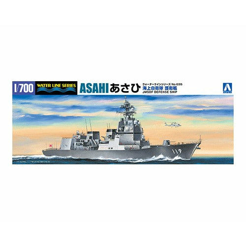 Asahi-Class Destroyer DD-119 1/700 Model Ship Kit #5567 by Aoshima