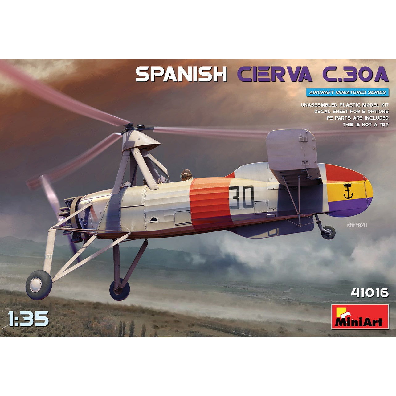 Spanish Cierva C.30A Aircraft 1/35 #41016 by MiniArt