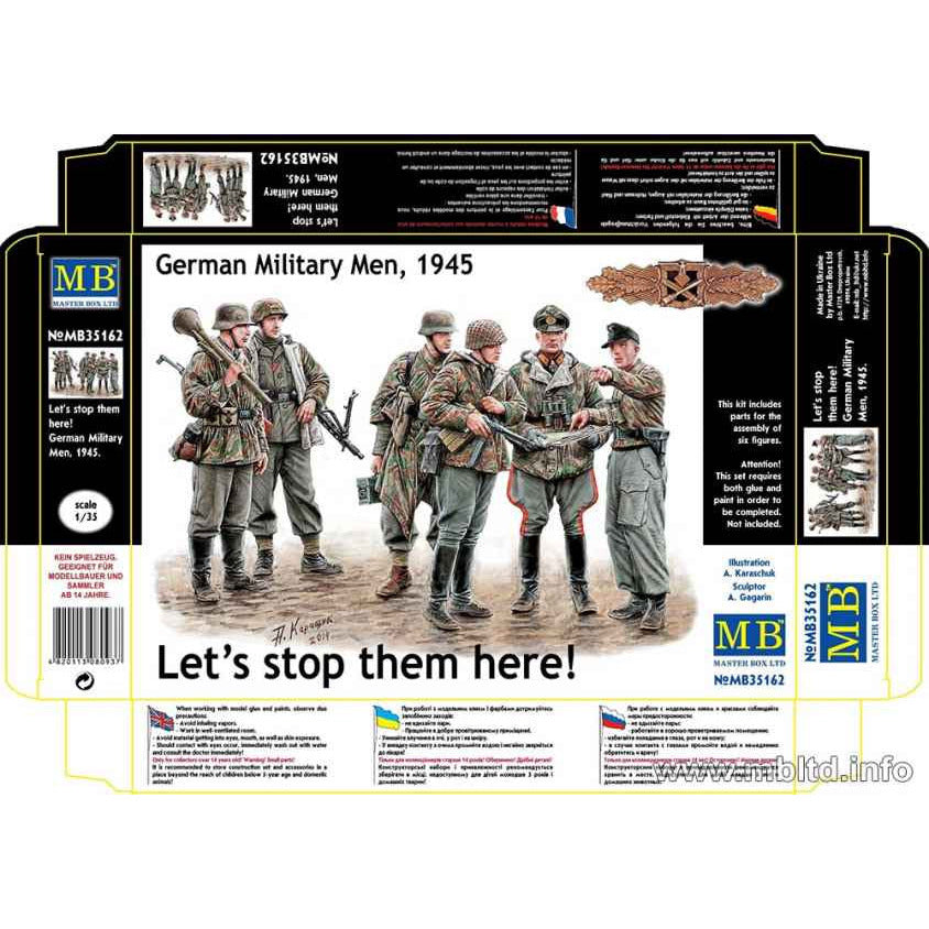 Let's stop them here! German Military Men 1945 1/35 #35162 by Master Box