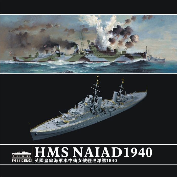 HMS Naiad DIDO Class Light Cruiser 1/700 Model Ship Kit #FH1112 by Flyhawk