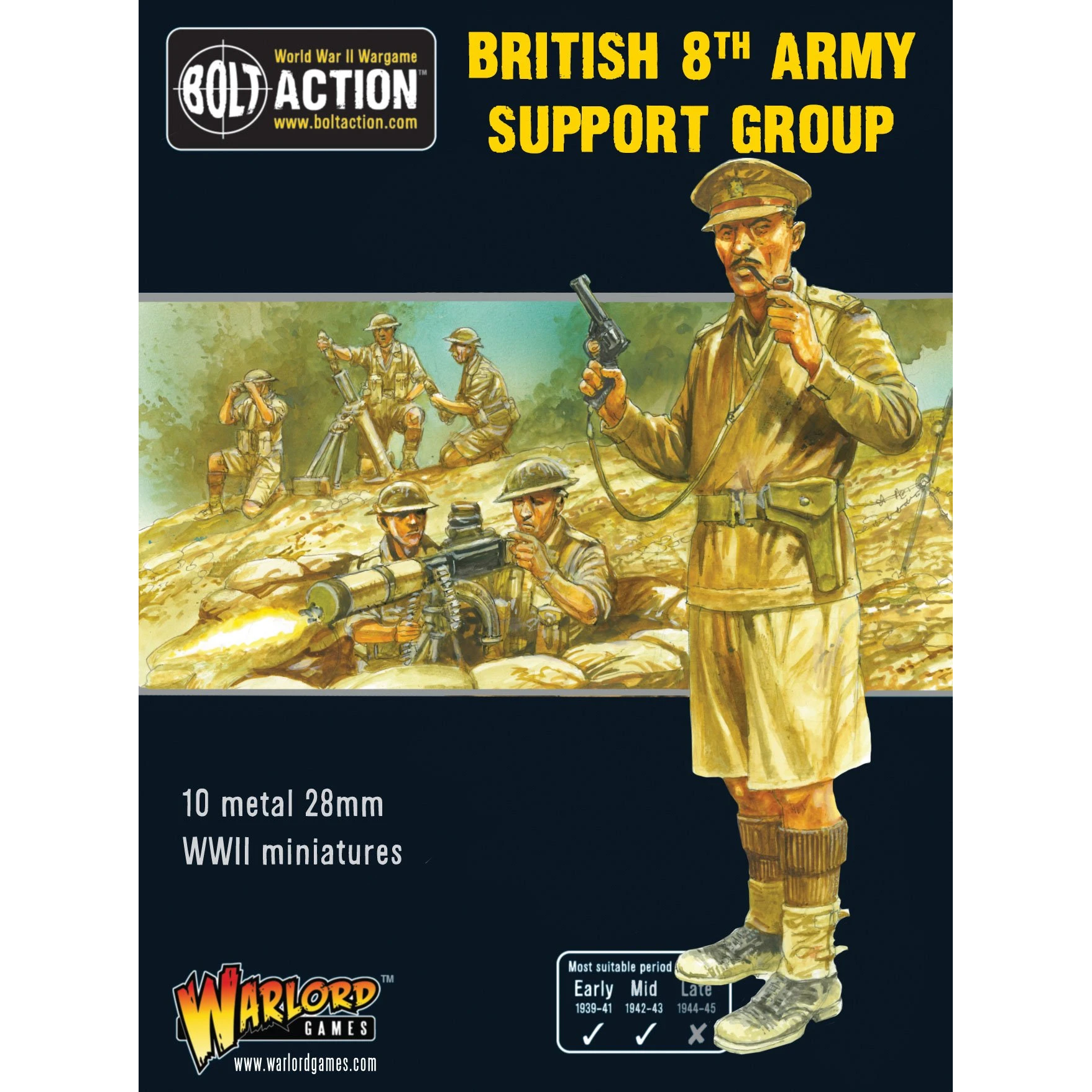 Bolt Action 8th Army Support Group WLG-402211009 by Warlord Games
