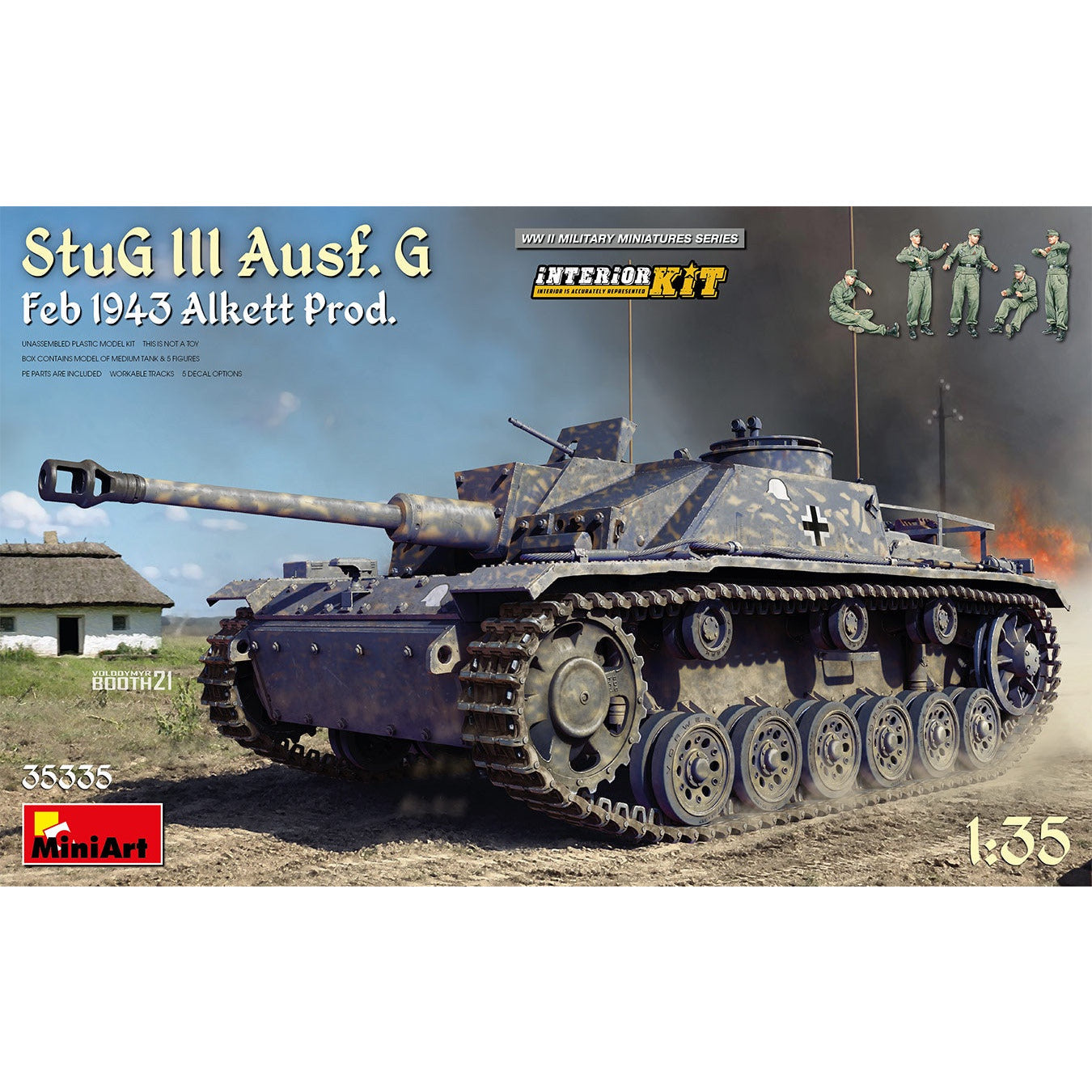 StuG III Ausf. G Feb 1943 Alkett Prod. Interior Kit 1/35 #35335 by MiniArt