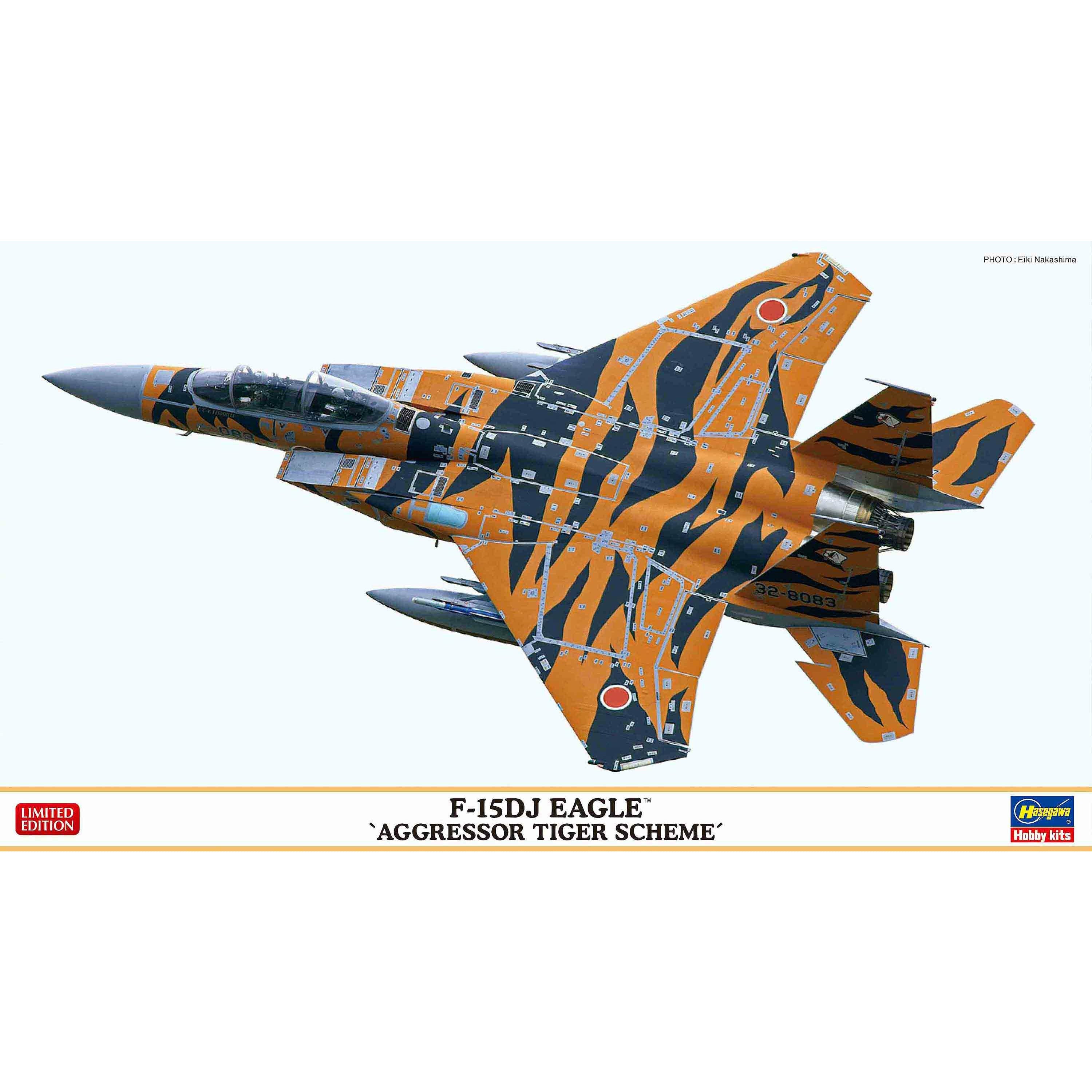 F-15DJ Eagle 'Aggressor Tiger Scheme' 1/72 #2392 by Hasegawa