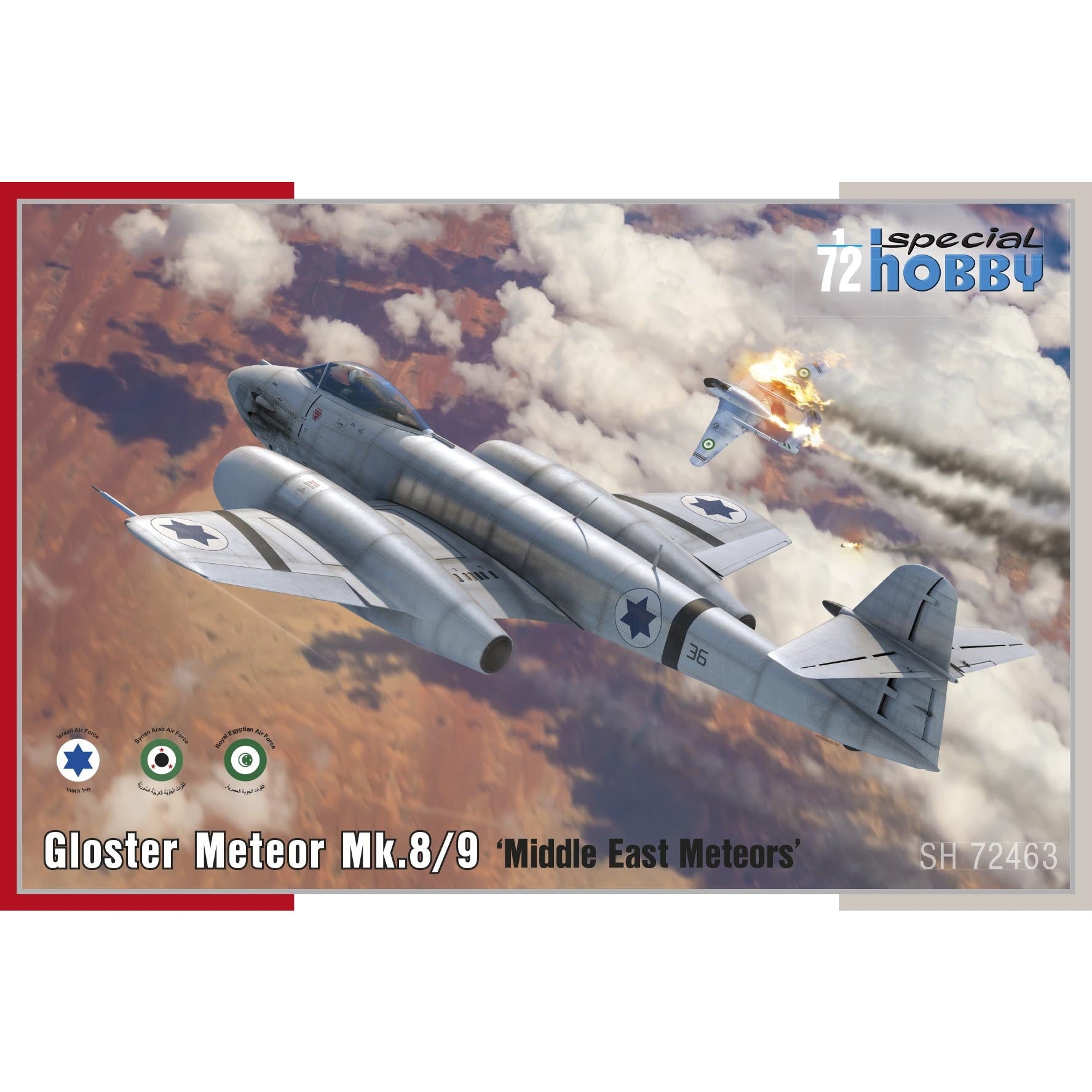 Gloster Meteor Mk.8/9 ‘Middle East Meteors’ 1/72 #SH72463 by Special Hobby