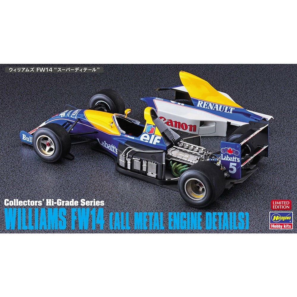 Williams FW14 All Metal Engine Details 1/24 #51049 by Hasegawa