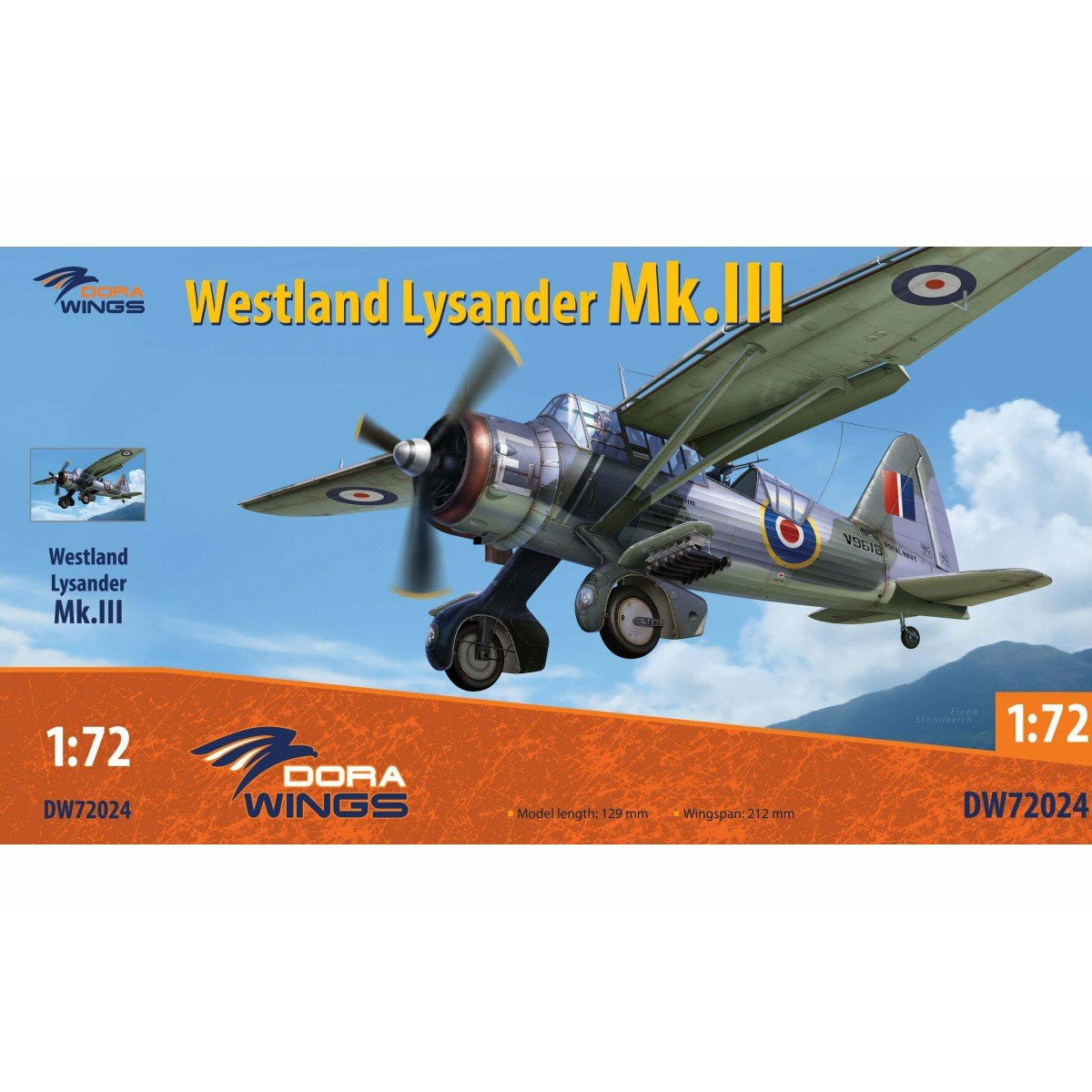 Westland Lysander Mk.III 1/72 #DW72024 by Dora Wings