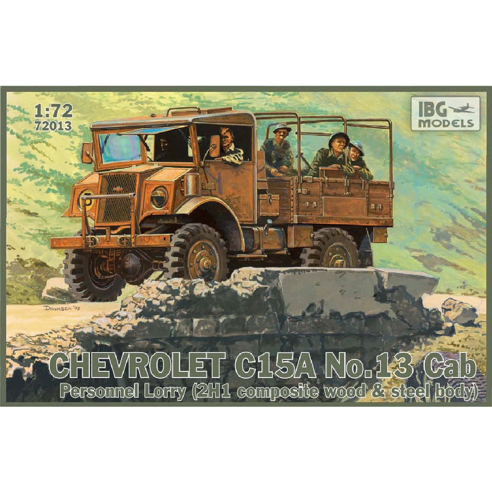 Chevrolet C.15A No.13 Cab Personnel Lorry 1/72 #72013 by IBG Models