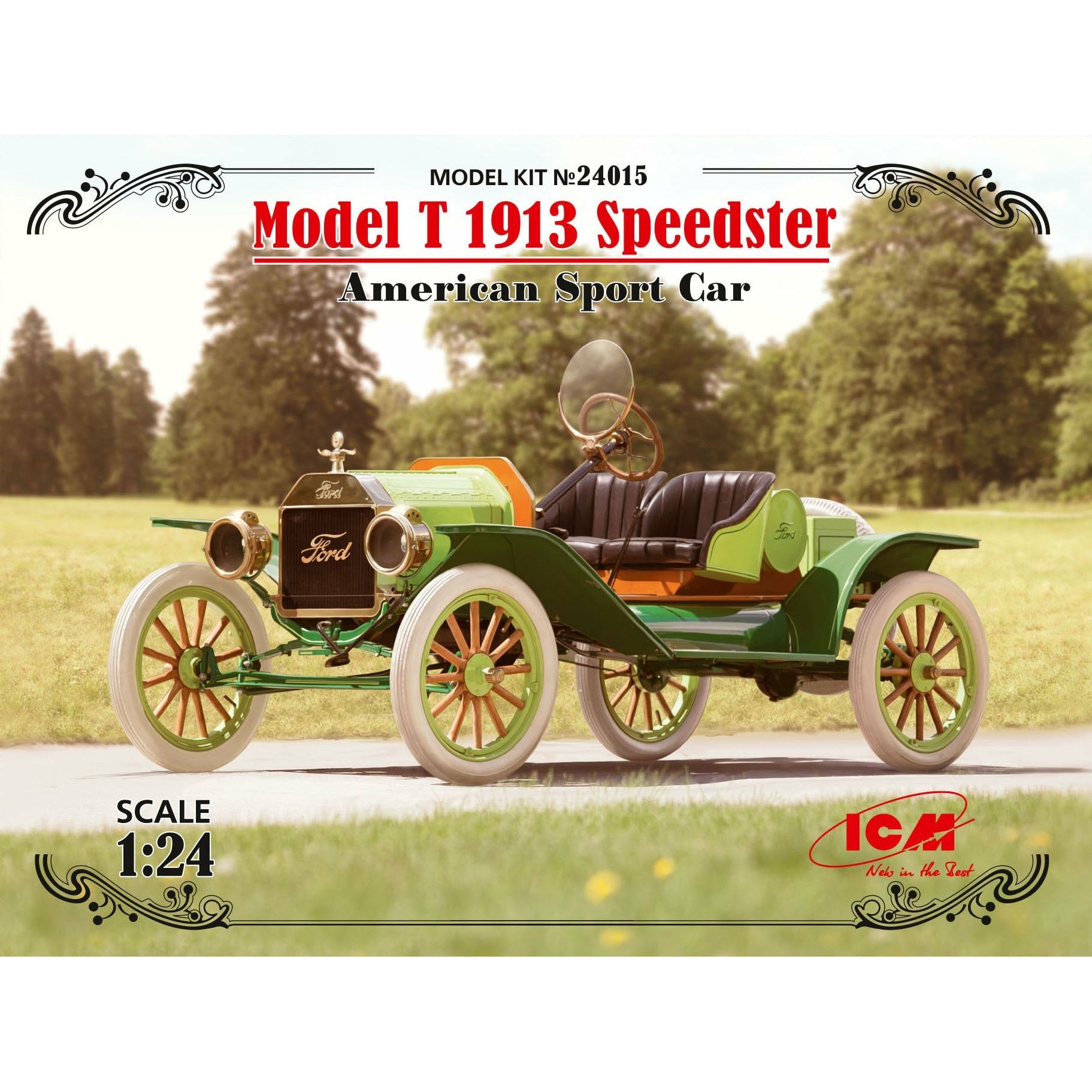 Model T 1913 Speedster American Sport Car 1/24 #24015 by ICM