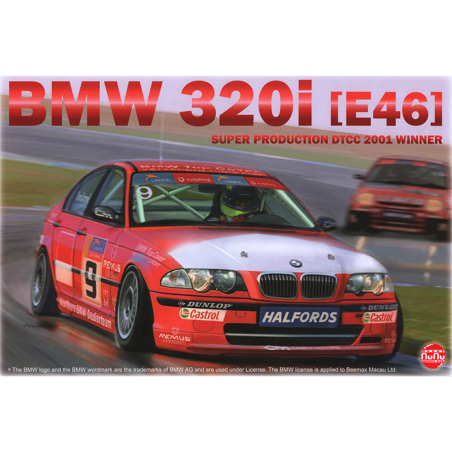 BMW 320i E46 Super Production DTCC 2001 Winner 1/24 Model Car Kit #PN24007 by Platz