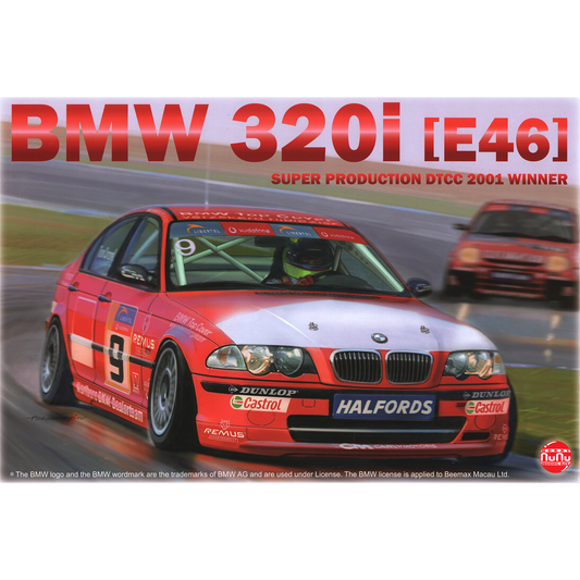 BMW 320i E46 Super Production DTCC 2001 Winner 1/24 Model Car Kit #PN24007 by Platz
