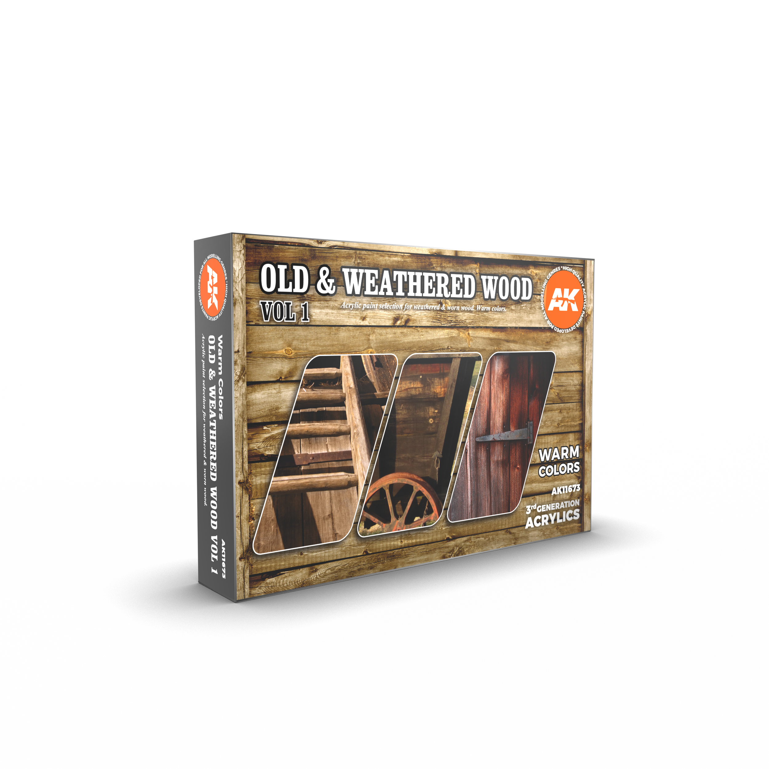 AK Interactive Paint Set 3G Old & Weathered Wood Vol.1