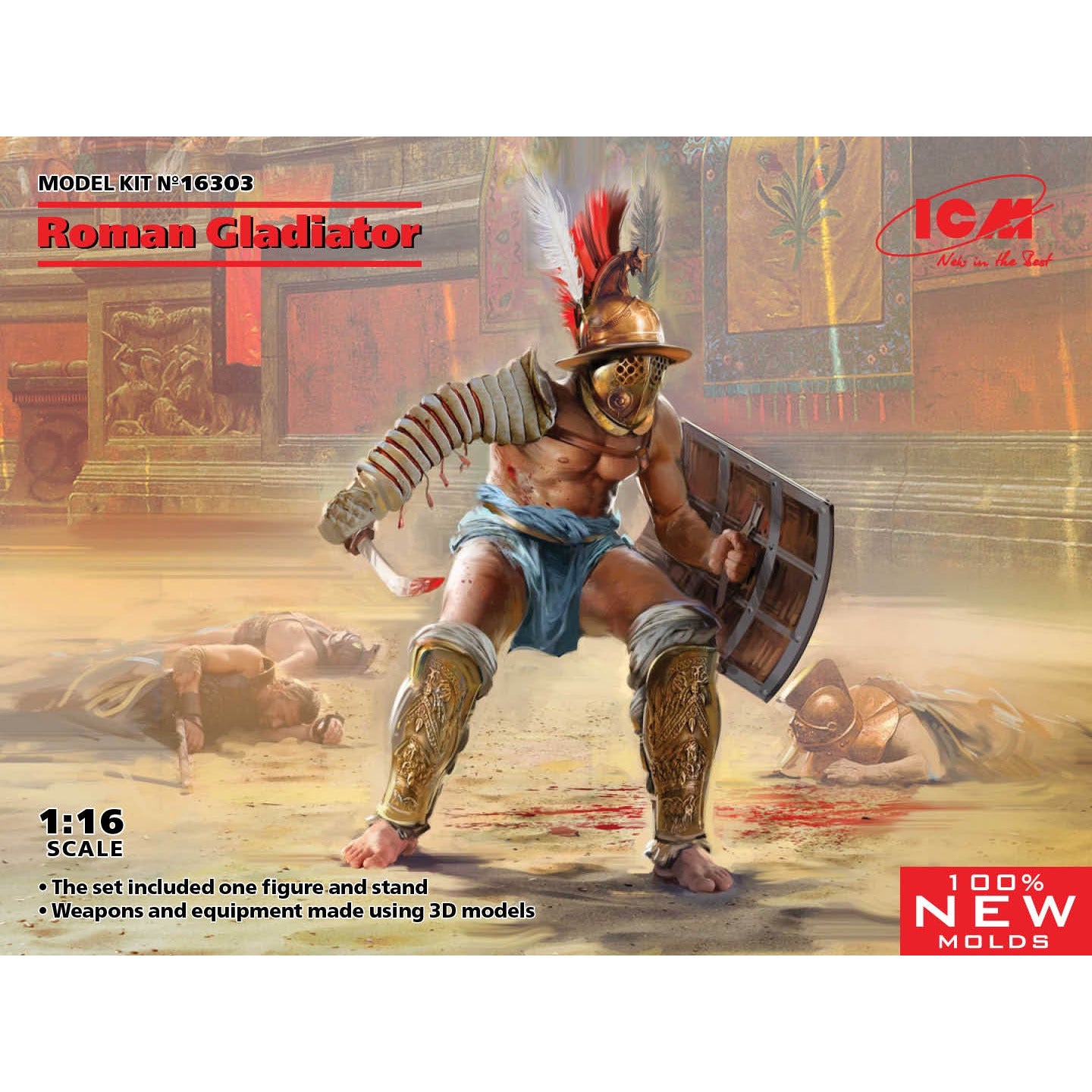 Roman Gladiator 1/16 #16303 by ICM