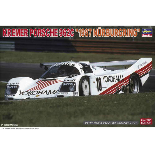 Kremer Porsche 962C '1987 Nurburgring' 1/24 Model Car Kit #20535 by Hasegawa