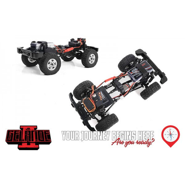 RC4WD 1/18 4WD Crawler RTR Gelande II Black Rock Body Set - Orange RC4Z-RTR0048