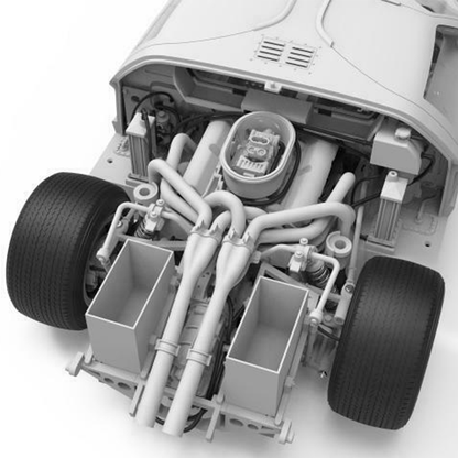 1966 Ford GT40 Mk.II 1/12 Model Car Kit #RS-002 by Meng