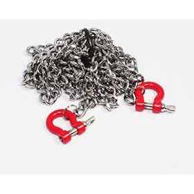 APS Realistic 1:10 Bow Shackles Set w/Chain for Crawlers APS28003R