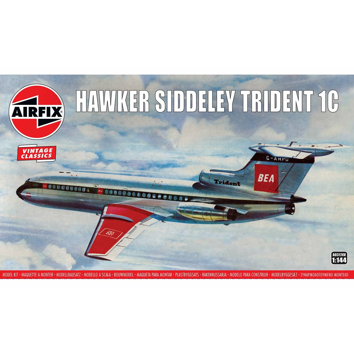 Hawker Siddeley Trident 1C 121 Trident 1/144 #03174 by Airfix