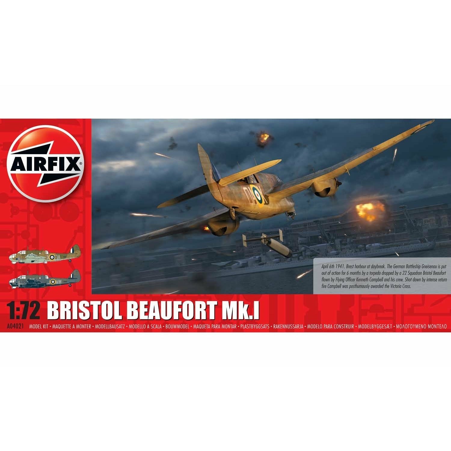 Bristol Beaufort M.K. I 1/72 #04021 by Airfix