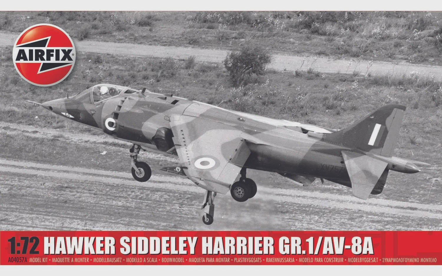 Hawker Siddeley Harrier Gr1 AV-8A 1/72 #04057A by Airfix
