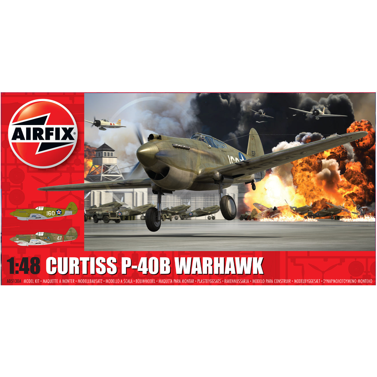 Curtiss P-40B Warhawk 1/48 #05130A by Airfix