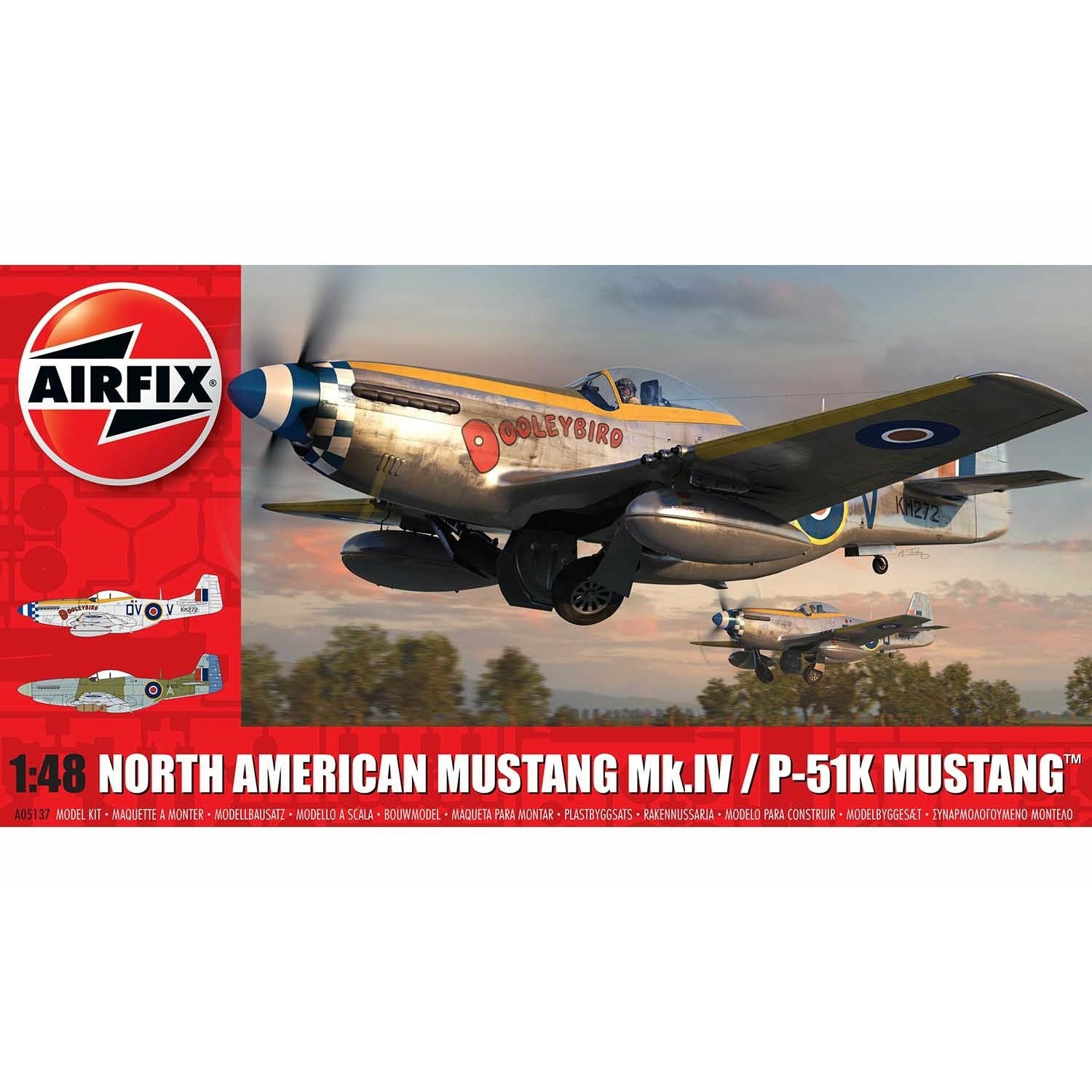 North American Mustang IV 1/48 #05137 by Airfix