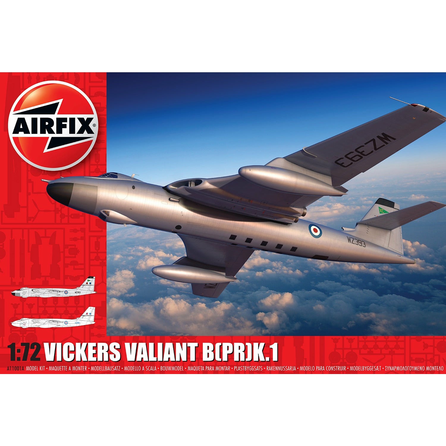 Vickers Valiant B(PR)K.1 1/72 #11001A by Airfix
