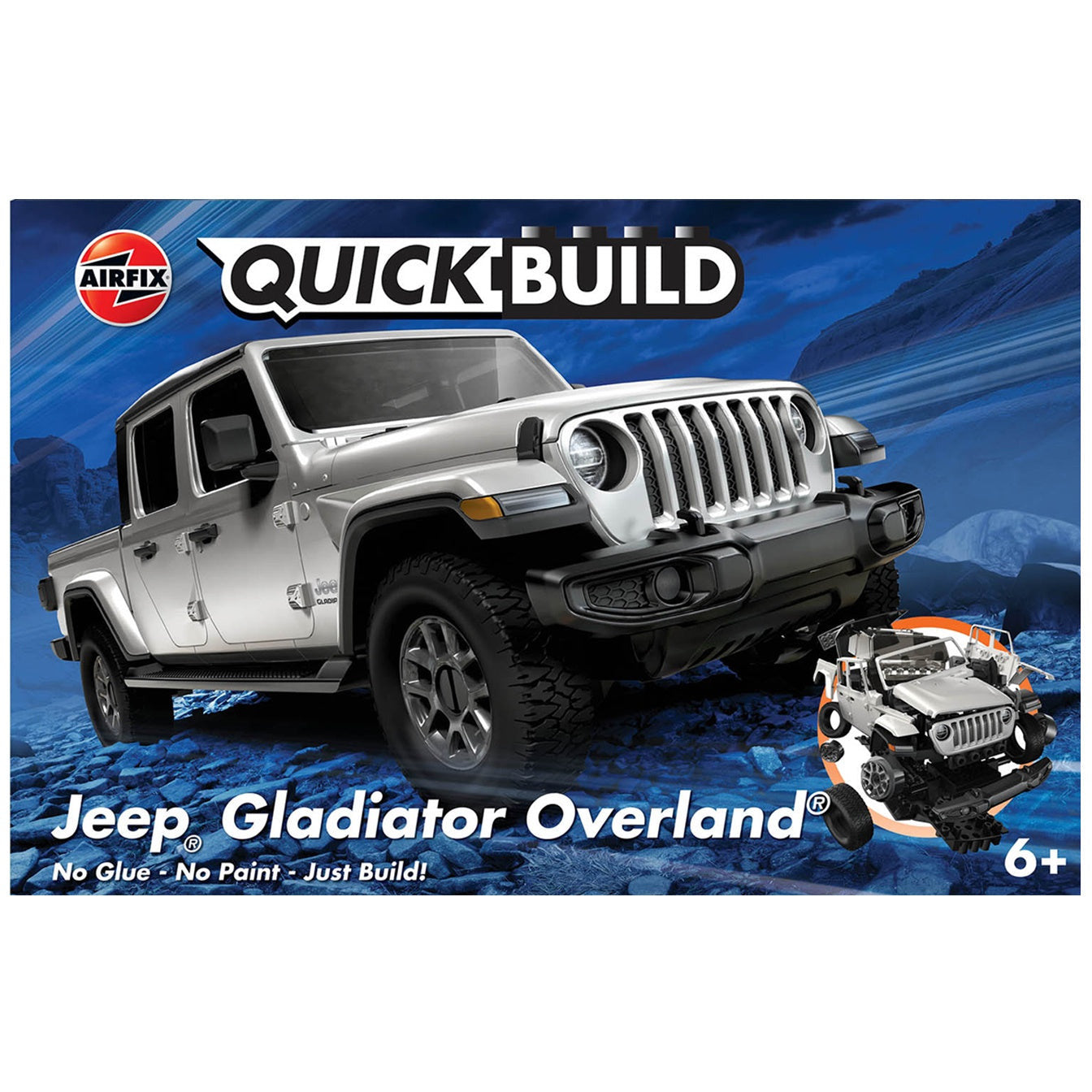 Jeep Gladiator (JT) Overland 1/24 Quick Build Car Kit #J6039 by Airfix