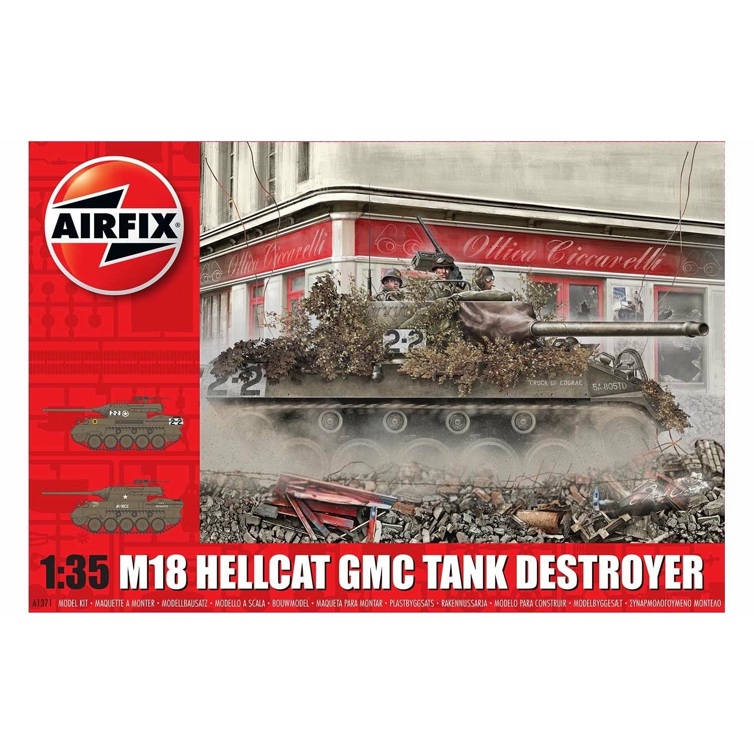 M18 Hellcat GMC Tank Destroyer 1/35 #A1371 by Airfix