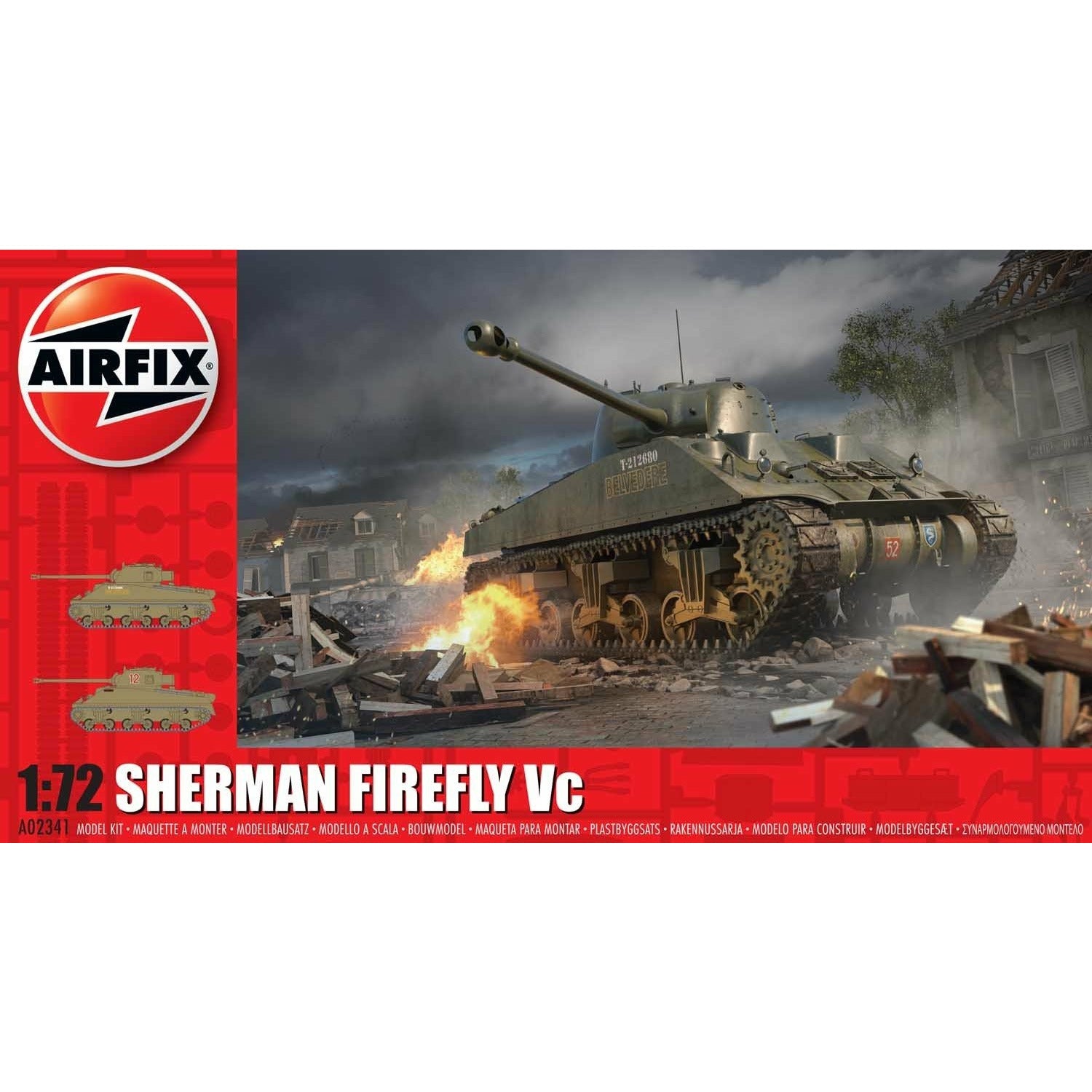 Sherman Firefly Vc 1/72 #A02341 by Airfix
