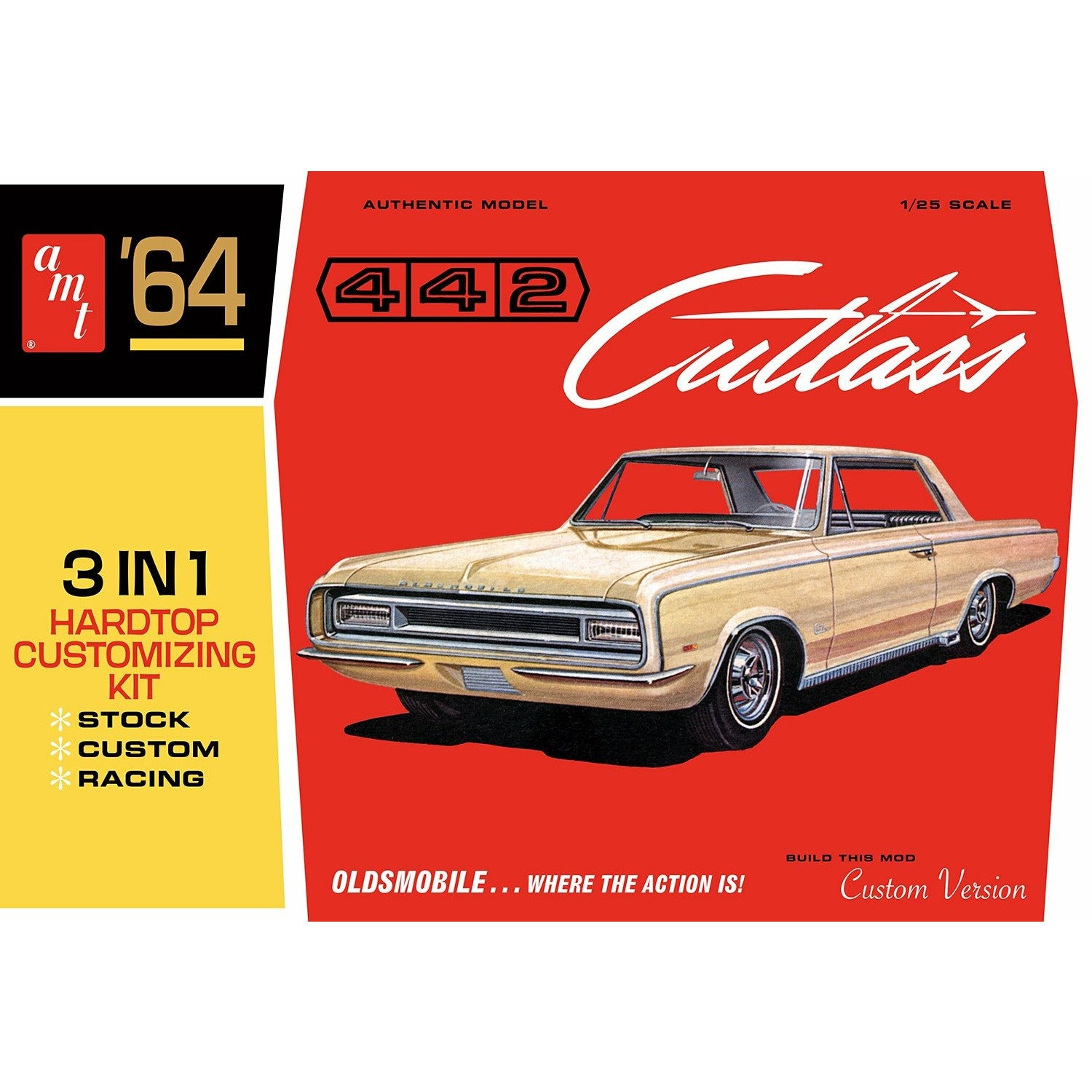 1964 Oldsmobile Cutlass Hardtop 1/25 Model Car Kit #1066/12 by AMT