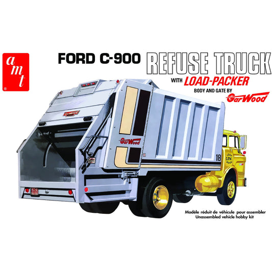 Ford C-900 Gar Wood Load Packer Garbage Truck 1/25 #1247 by AMT