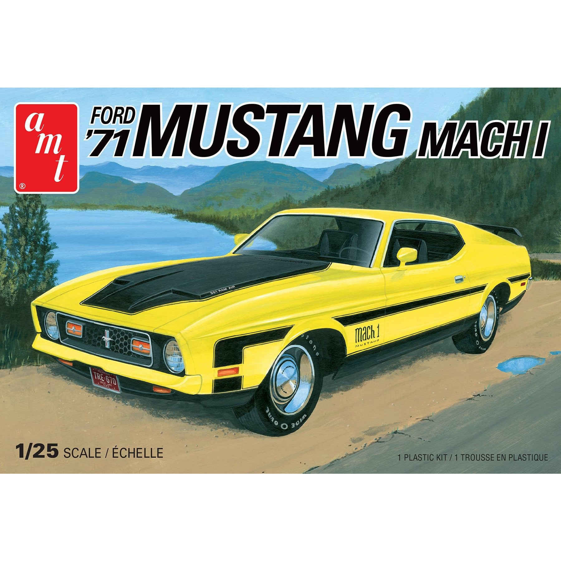 1971 Ford Mustang Mach 1 1/25 #1262 by AMT