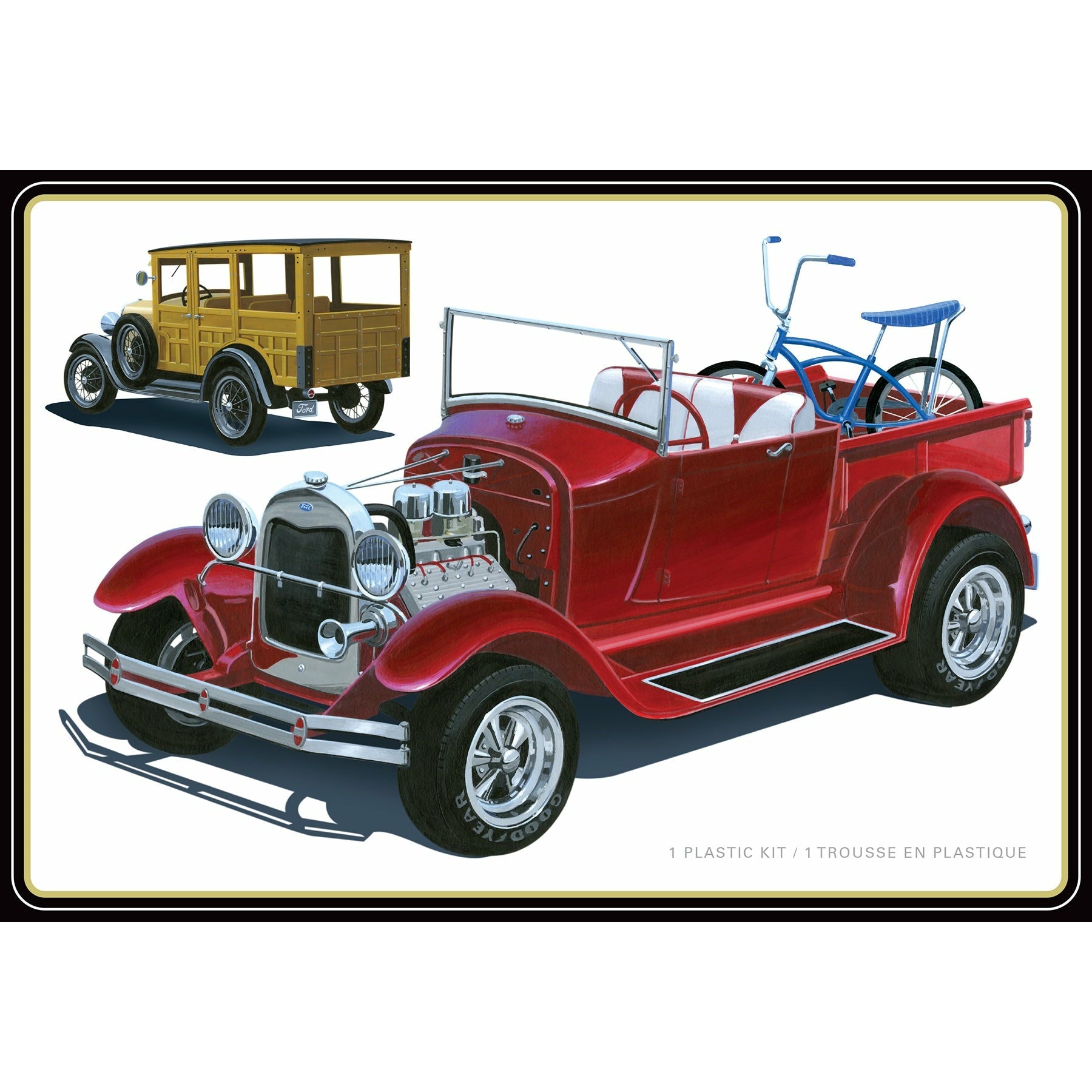 1929 Ford Woody Pickup 1/25 Model Truck Kit #1269 by AMT