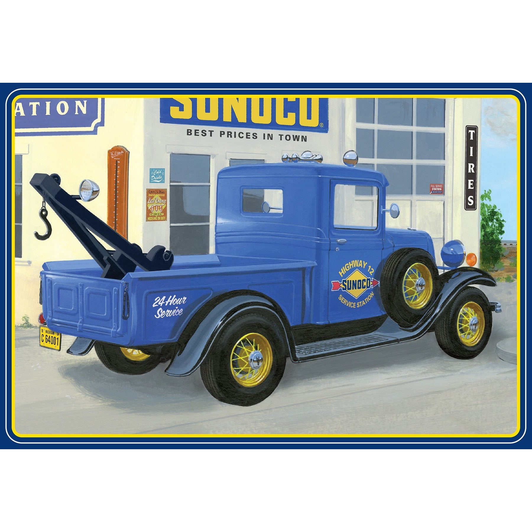 1934 Ford Pickup Sunoco 1/25 Model Truck Kit #1289 by AMT