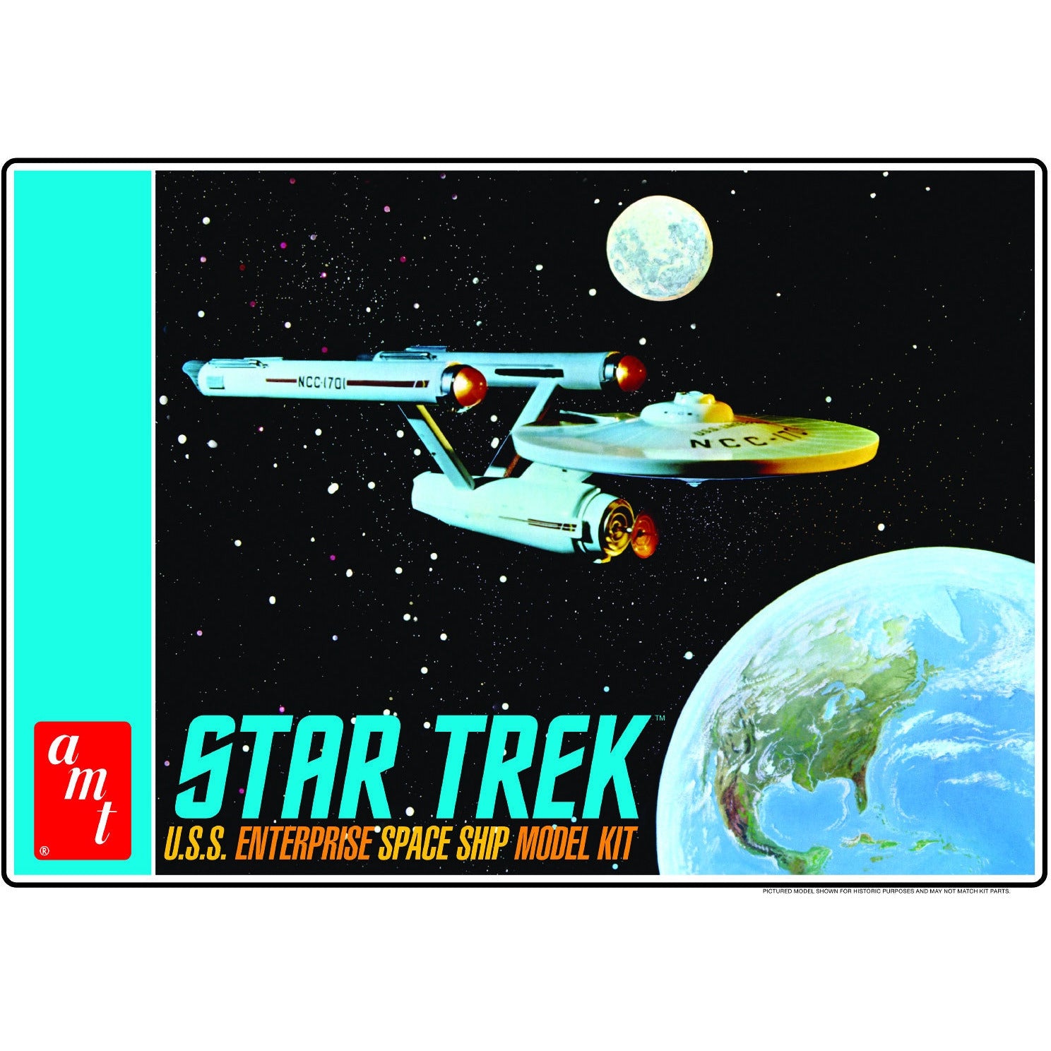 USS NC-1701 Enterprise 1/650 Classic Star Trek Model Kit #1296 by AMT