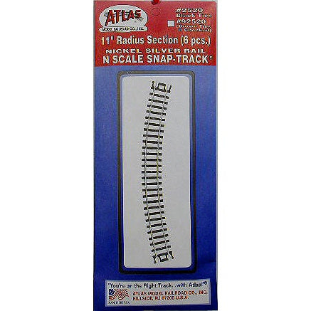 N Scale 11" Radius Curve