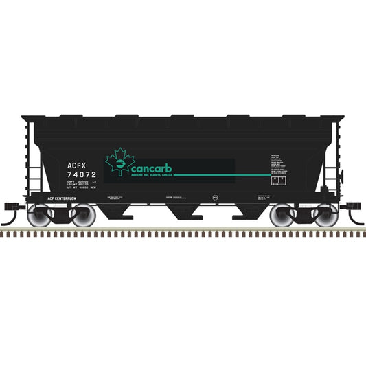 Atlas 3561 Covered Hopper Cancarb (ACFX) 74080 (Black/Blue) [HO]