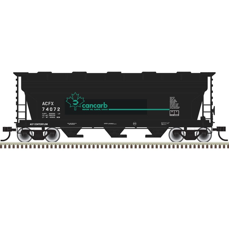 Atlas 3561 Covered Hopper Cancarb (ACFX) 74080 (Black/Blue) [HO]