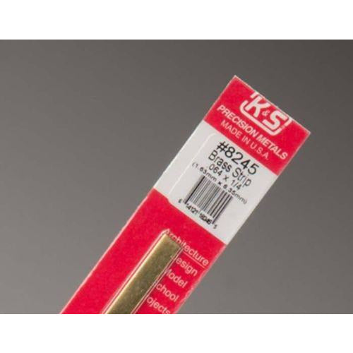 K&S Brass Strip - .064 x 1/4" KSE8245